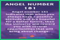 
ANGEL NUMBER 181

