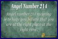 
ANGEL NUMBER 214
