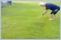 Man pops giant lawn bubble in his backyard and the footage immediately goes viral
